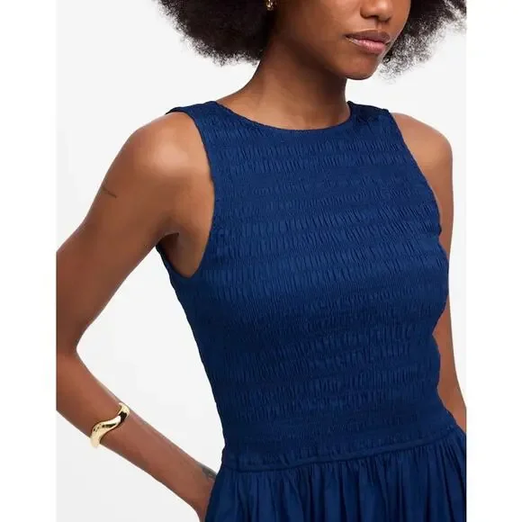 Madewell Blue Midi Dress - Picture 4 of 9